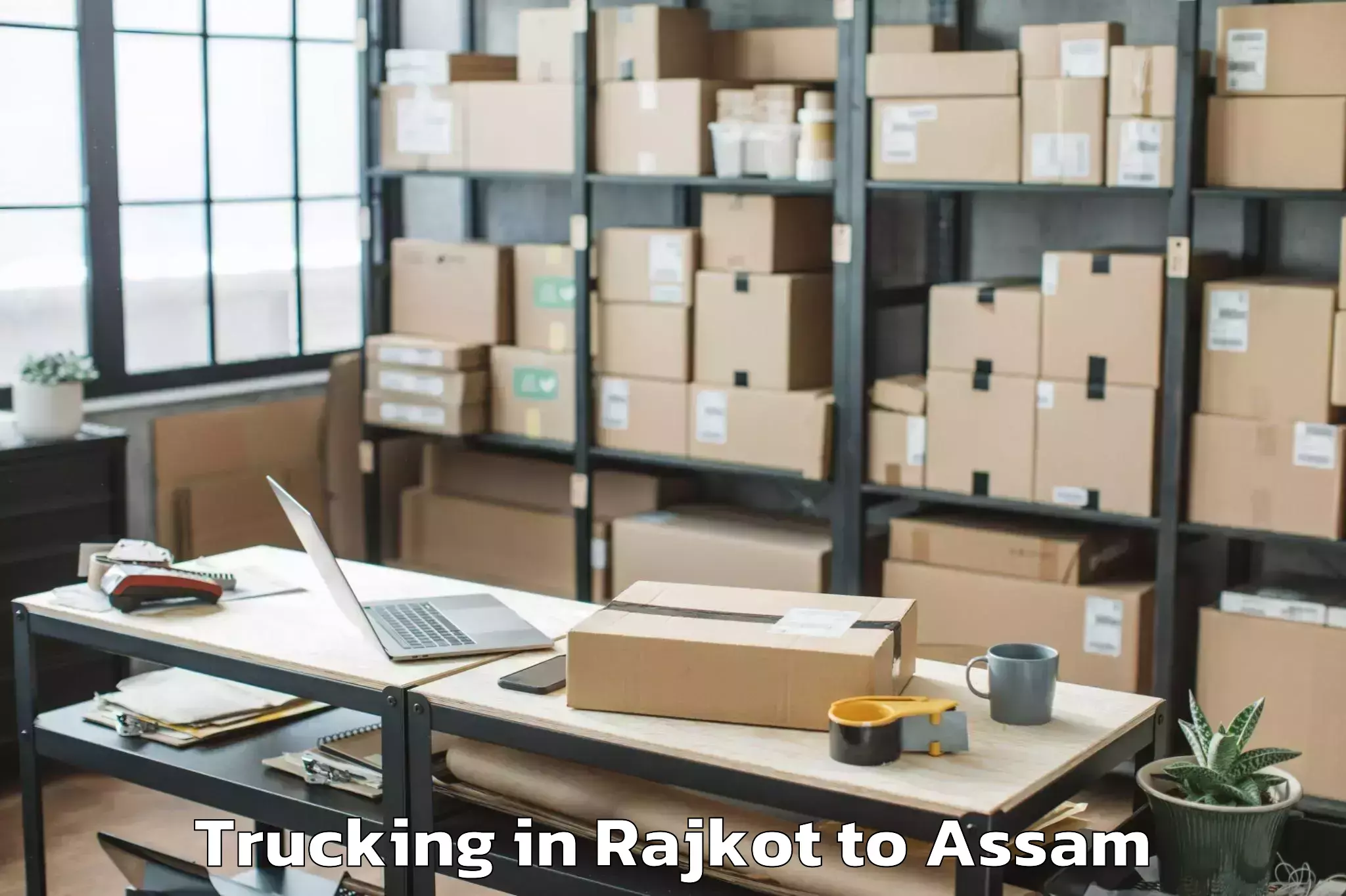 Comprehensive Rajkot to Dhekiajuli Trucking